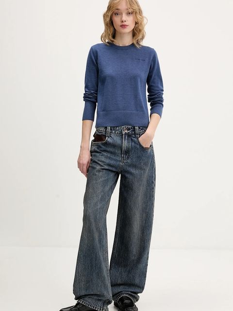 Guess Jeans sweter z domieszką wełny - zdjęcie produktu nr 2