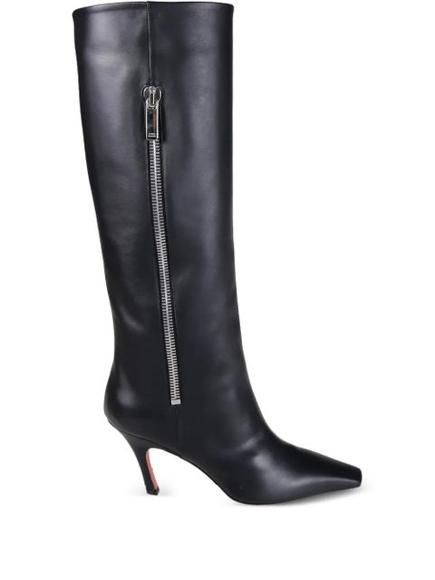 Amina Muaddi Mona zip boots - Black - zdjęcie produktu nr 1