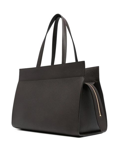 KHAITE Crosby leather tote bag - Brown