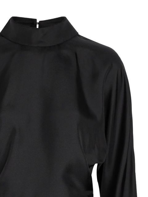 Róhe funnel-neck pleated top - Black - zdjęcie produktu nr 2