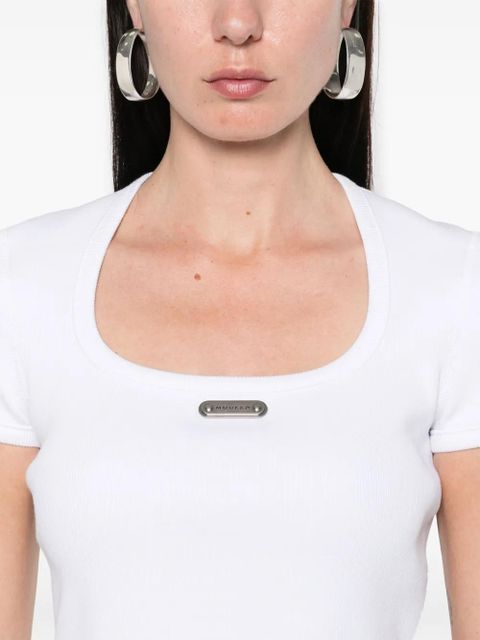 Alexander McQueen logo-plaque T-shirt - White