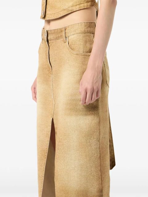 Blumarine printed skirt - Neutrals