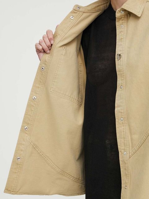 AERON kurtka jeansowa ANITA damska kolor zielony przejściowa oversize AW24RSSH152451