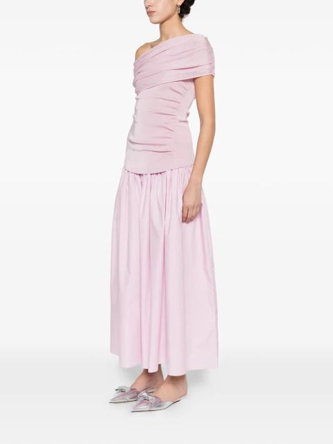 Self-Portrait draped ruched midi dress - Pink - zdjęcie produktu nr 2
