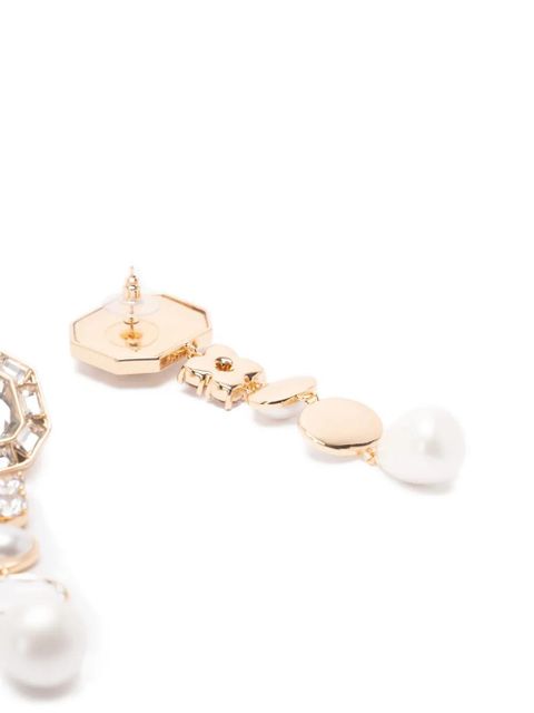 Self-Portrait drop-design earrings - Gold - zdjęcie produktu nr 2