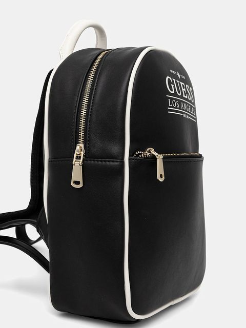 Guess plecak FANCY damski kolor czarny mały z nadrukiem V5YZ05 WHDX0 - zdjęcie produktu nr 2