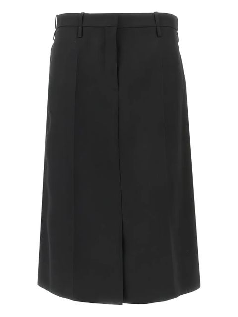 Jil Sander pleated midi skirt - Black - zdjęcie produktu nr 1