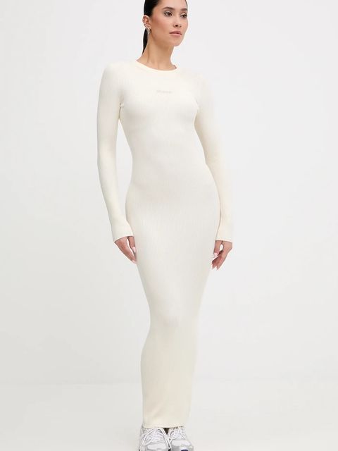 Guess sukienka FLAMINIA kolor beżowy maxi dopasowana V5BK02 Z3JD2 - zdjęcie produktu nr 1