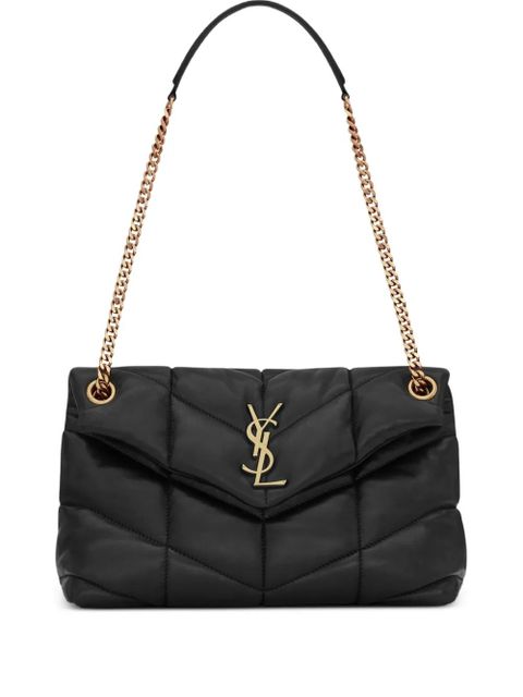 Saint Laurent small monogram puffer shoulder bag - Black - zdjęcie produktu nr 1