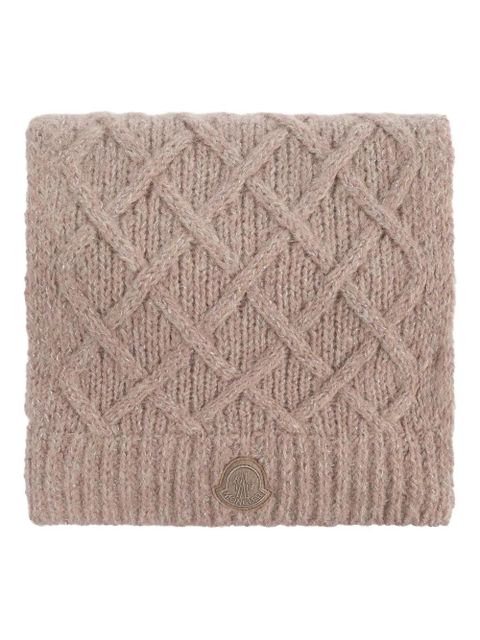 Moncler alpaca wool-blend scarf - Brown - zdjęcie produktu nr 1