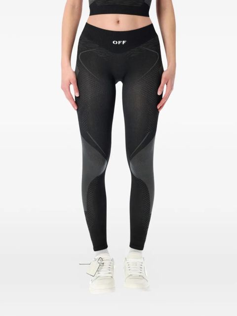 Off-White racing active leggings - Black - zdjęcie produktu nr 1