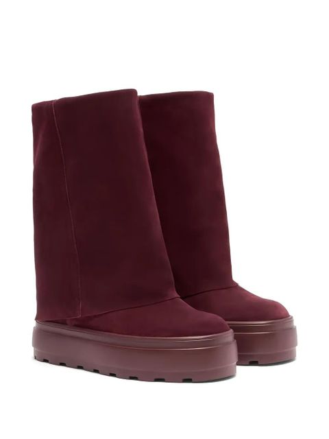 Casadei Double Face suede boots - Red - zdjęcie produktu nr 2