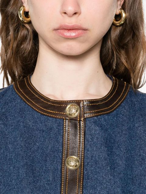 SANDRO denim gilet - Blue