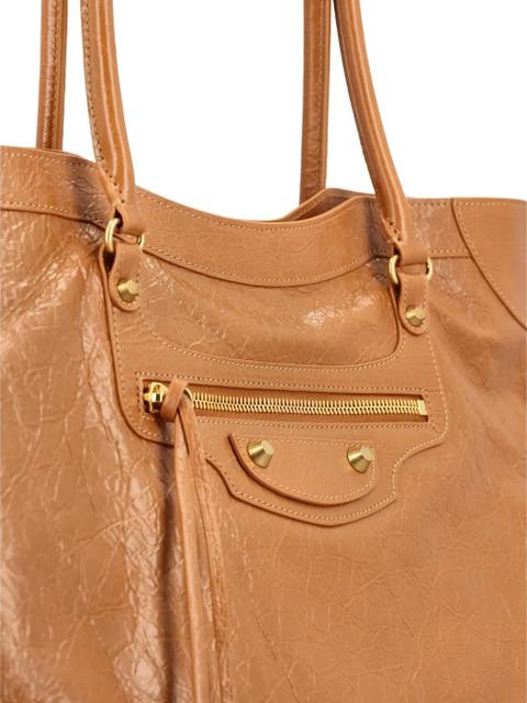 Balenciaga zip-pocket shoulder bag - Brown