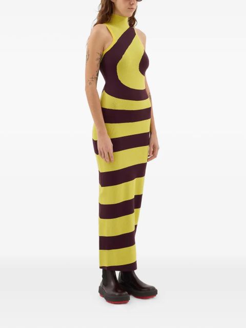 Sunnei high-neck spiral tank dress - Yellow - zdjęcie produktu nr 2