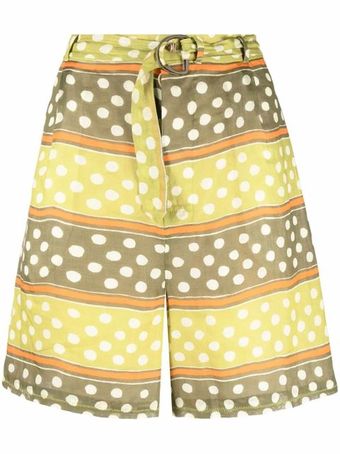 Marni polka-dot print shorts - Green - zdjęcie produktu nr 1