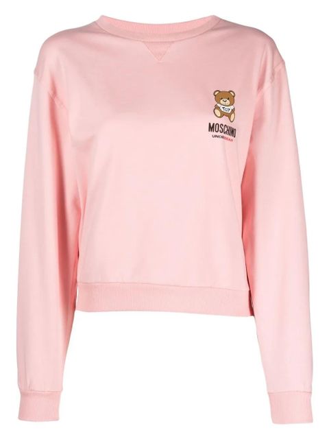 Moschino Teddy Bear-logo long-sleeve sweatshirt - Pink - zdjęcie produktu nr 1
