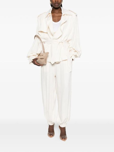 The Frankie Shop Elva belted trench coat - Neutrals - zdjęcie produktu nr 2