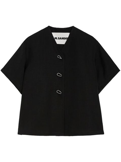 Jil Sander short-sleeved shirt - Black - zdjęcie produktu nr 1