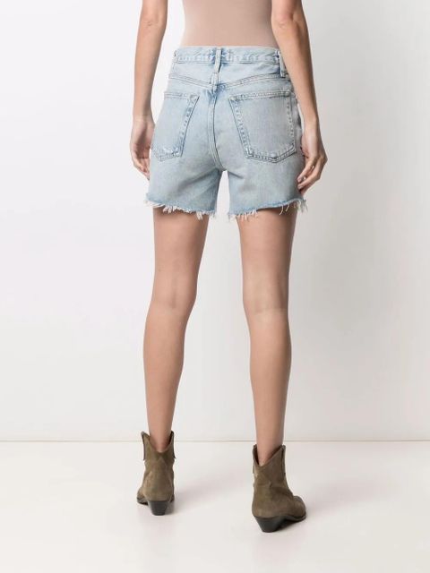 AGOLDE distressed denim shorts - Blue