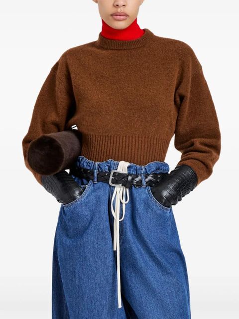 Proenza Schouler Randi ribbed-knit sweater - Brown