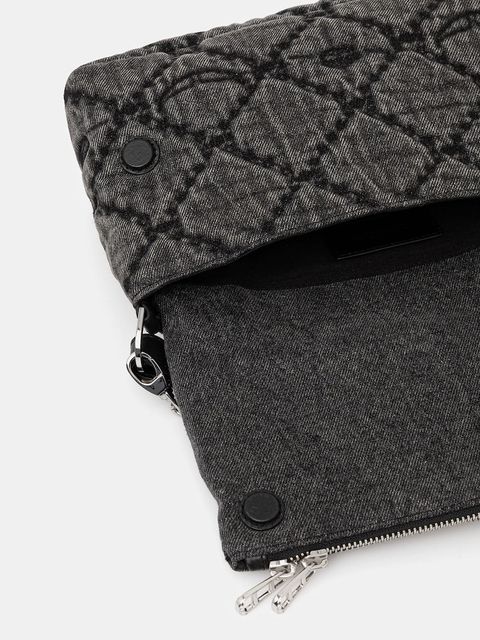 ZADIG&VOLTAIRE torebka bawełniana kolor czarny LWBA04065