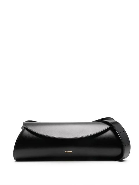 Jil Sander large Cannolo leather shoulder bag - Black - zdjęcie produktu nr 1