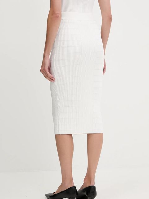 Guess spódnica EVANGELINE kolor biały midi ołówkowa W5YD66 Z0130