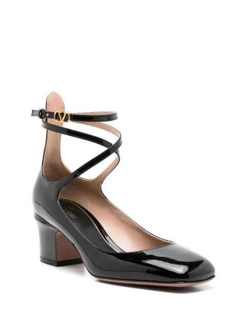Valentino Garavani 60mm Tan-Go patent-leather pumps - Black - zdjęcie produktu nr 2