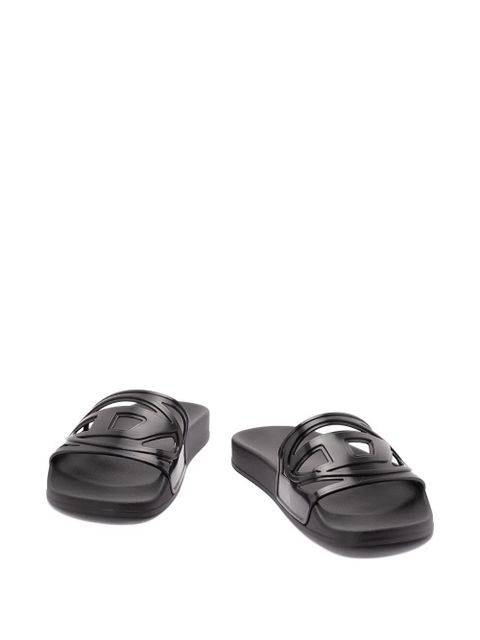 Diesel Sa-Clyde cutout logo slides - Black