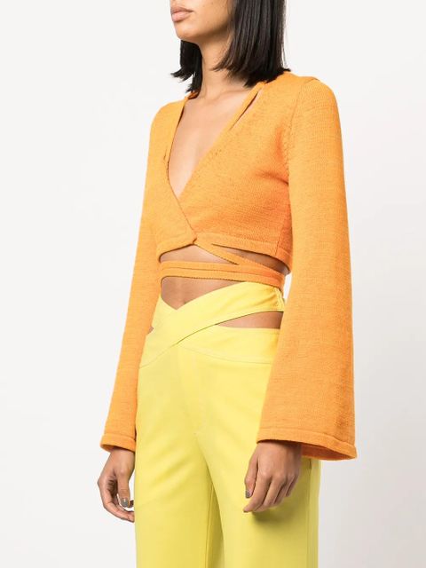 Cult Gaia Heather crop top - Gold