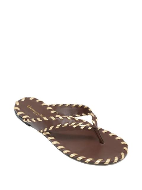 Gianvito Rossi braided leather sandals - Brown - zdjęcie produktu nr 2