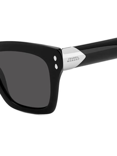 Isabel Marant Eyewear logo-engraved sunglasses - Black