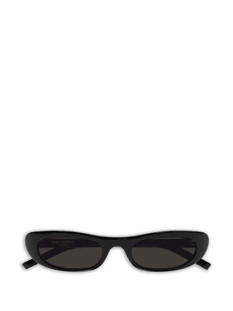 Saint Laurent Eyewear oval-frame sunglasses - Black - zdjęcie produktu nr 1