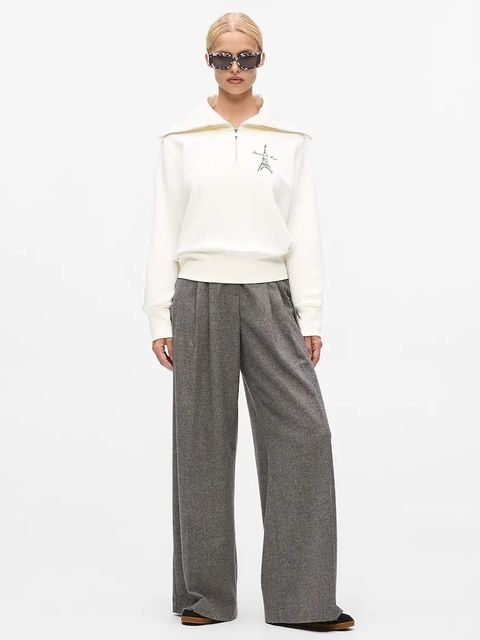 Karl Lagerfeld bluza bawełniana damska kolor beżowy z nadrukiem A4W20067