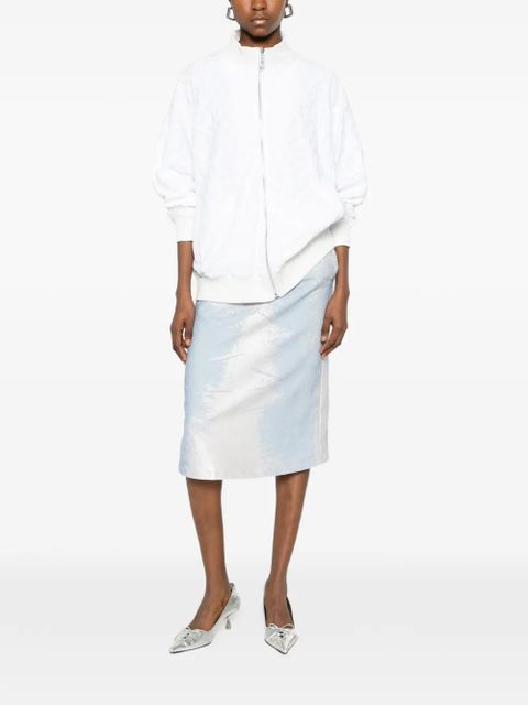 GCDS textured zip-fastening jacket - White - zdjęcie produktu nr 2