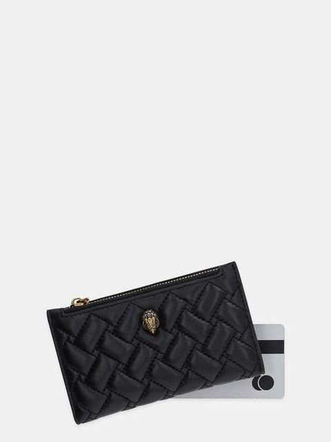 Kurt Geiger London portfel skórzany KENSINGTON damski kolor czarny 4703900109 - zdjęcie produktu nr 2