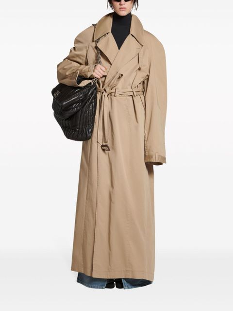 Balenciaga deconstructed-design trench coat - Neutrals