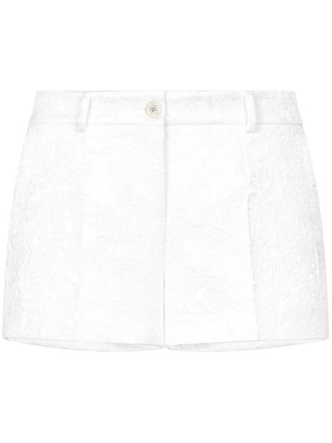 Dolce & Gabbana Brocade above-knee shorts - White - zdjęcie produktu nr 1