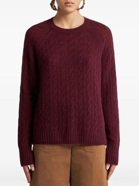 ETRO cable-knit cashmere jumper - Red - zdjęcie produktu nr 2