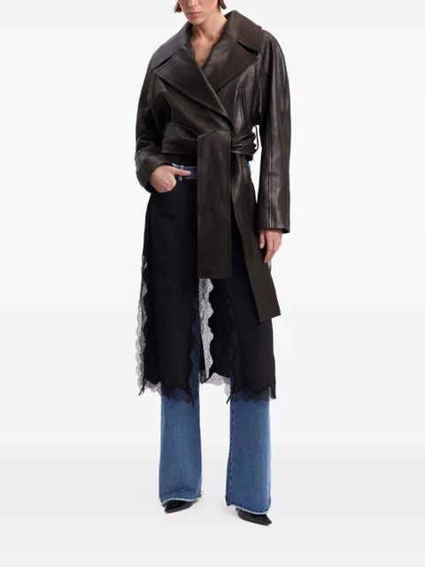 16Arlington Palmer belted leather jacket - Brown - zdjęcie produktu nr 2