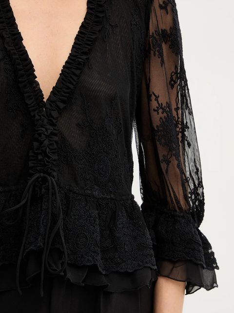 Bardot koszula damskie kolor czarny regular 60028TB1