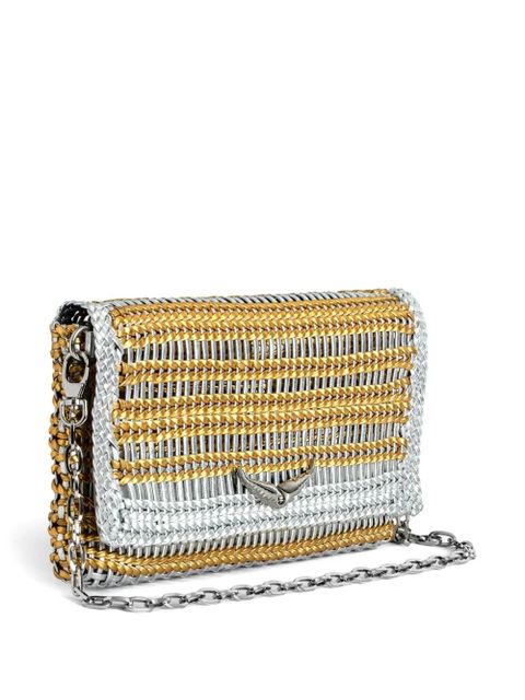 Zadig&Voltaire medium Rock Eternal clutch bag - Silver
