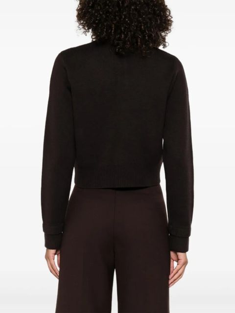 SANDRO button-fastening cardigan - Brown