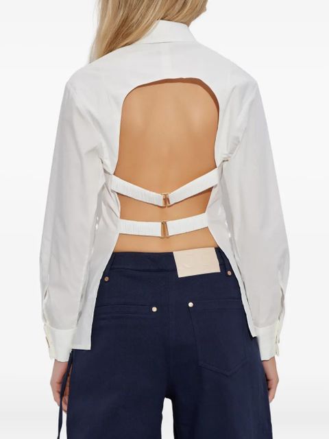 Cult Gaia open-back shirt - White