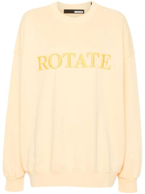 ROTATE BIRGER CHRISTENSEN logo-embroidered sweatshirt - Yellow - zdjęcie produktu nr 1
