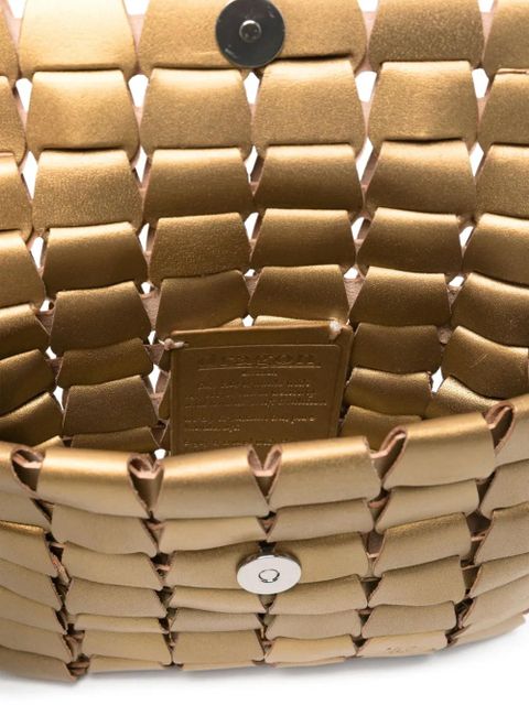 DRAGON DIFFUSION woven leather shoulder bag - Gold