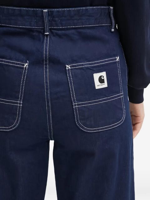 Carhartt WIP Simple contrast-stitch flared jeans - Blue