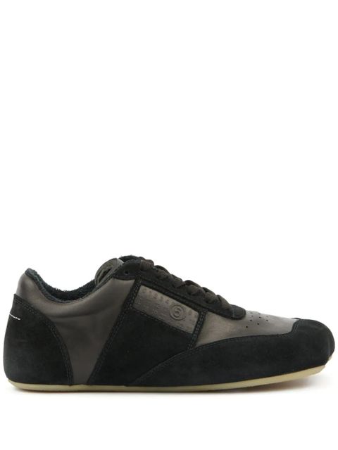 MM6 Maison Margiela leather sneakers - Black - zdjęcie produktu nr 1