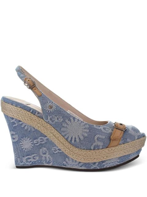 UGG Noella peep-toe wedge pumps - Blue - zdjęcie produktu nr 1